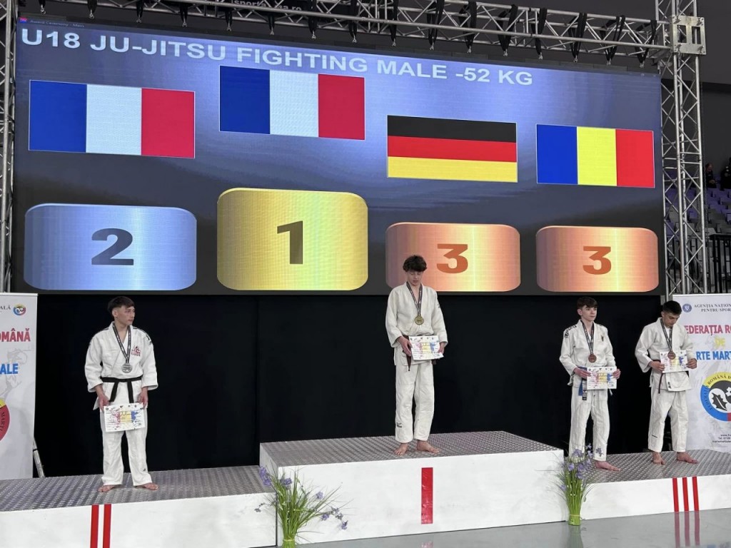 Image de l'actu 'Résultats Championnats d’Europe Jujitsu combat Cadets à Pitesti en Roumanie 4/7 avril 2024'