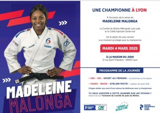 Image de l'actu 'MARDI 4 MARS 2025 : MADELEINE MALONGA A LA MAISON DU JUDO'