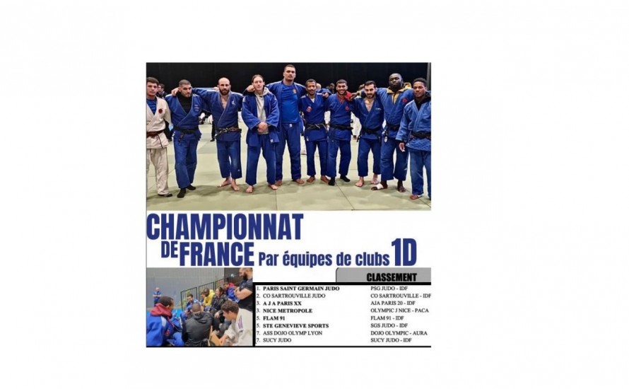 Le Dojo Olympic 7ème au Championnat de France 1ère division