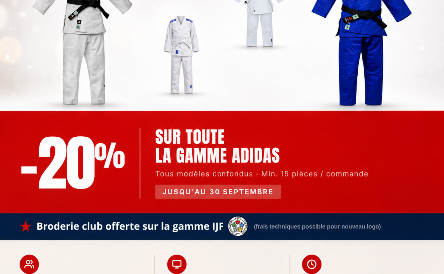 OFFRE SPÉCIALE RENTRÉE KIMONO ADIDAS FUJI LYON !